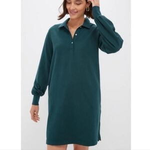 NWT Tuckernuck June Bug Pique Frances Polo Long Sleeve Shirt Dress Size Small
